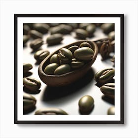 Green Coffee Beans 5 Art Print