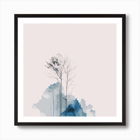 Trees In The Sky Art Print