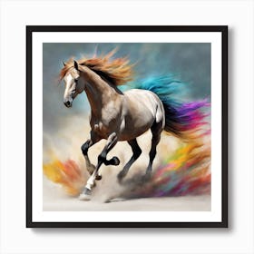 Colorful Horse 1 Art Print