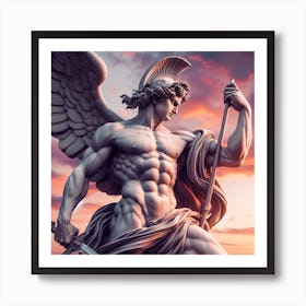 Greek God Of War Art Print