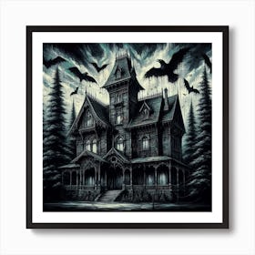 Haunted House 7 Art Print