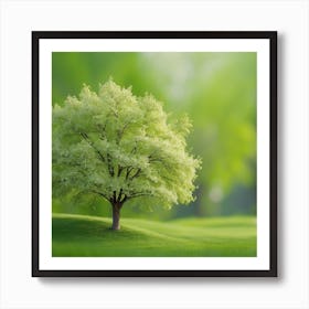 Green Tree In The Park Art Print