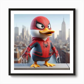 Spider - Man Duck 1 Art Print