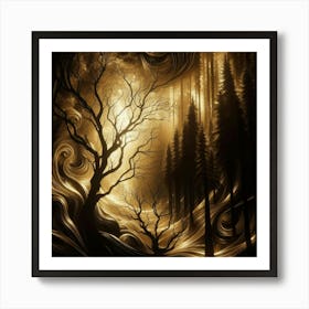 Dark Forest 40 Art Print