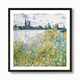 Claude Monet By The Seine Art Print