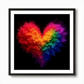 Rainbow Heart 3 Art Print