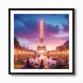 Eifel tower Art Print