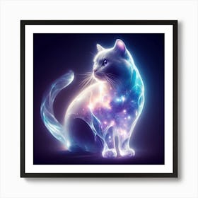 Galaxy Cat Art Print