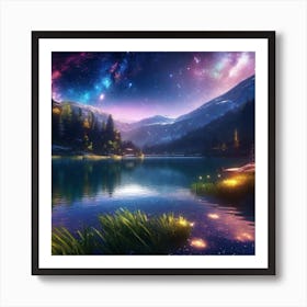 Starry Night Sky 5 Art Print