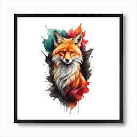 The keen gaze of the fox Art Print