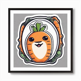 Carrot Sticker 1 Art Print