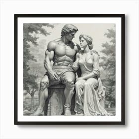 Adam And Eve 1 Art Print