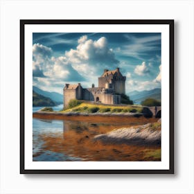 Fantasy castle , the Highlands of Scotland Art Print