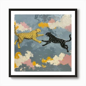 Cheetahs In The Sky Art Print