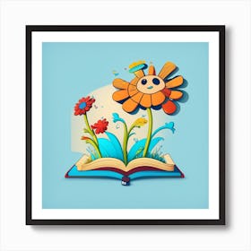 Book Illustration Art Print