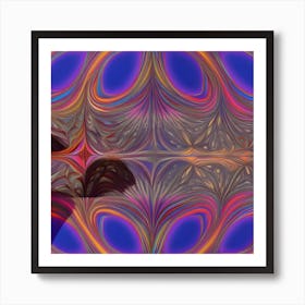 Abstract Fractal Art Affiche