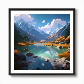 Nelson Lakes National Park New Zealand Art Print