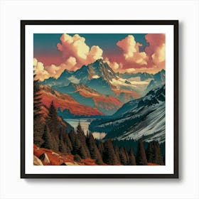 Alpine Serenity 7 1 Art Print