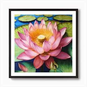 Lotus Flower 1 Art Print