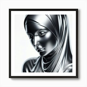 A girl with the hijab Art Print