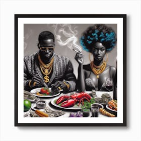 'The Dinner Party' 8 Art Print
