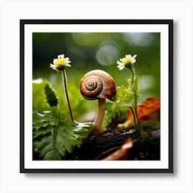 Nature Tree Plant Flower Snail Macro Garden Flora Branch Animal Summer Leaf Spring Gras (7) Art Print