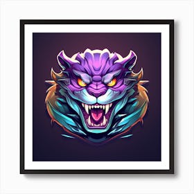 Tiger Head Art Print