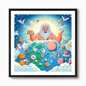 God Of The Universe 1 Art Print