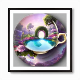 Tea Cup Painting Art Print