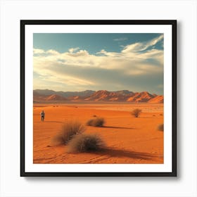 Desert Landscape - Desert Stock Videos & Royalty-Free Footage Art Print