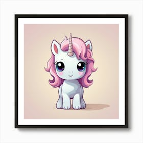 Cute Unicorn 487 Art Print