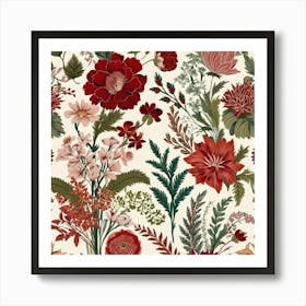 Floral Pattern 12 Art Print