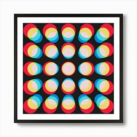 Geometric and colorful shapes 8 Art Print