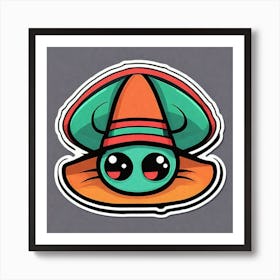 Hat Sticker Art Print