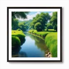 River In The Grass 23 Art Print