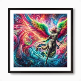 Angel With Wings Art Print