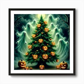 Halloween Ghosts Art Print