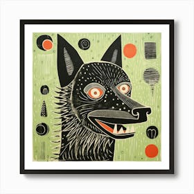 Wolf Print Poster