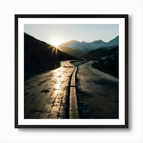 Road In The Mountains Art Print