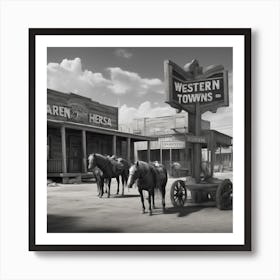 Western Town 1 Art Print