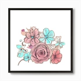 Floral Bouquet Art Print