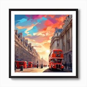 London Street Scene Art Print