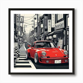 Porsche 911 4 Art Print