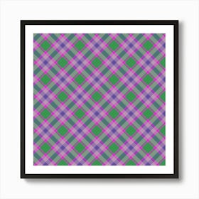 Plaid Fabric 191 Art Print