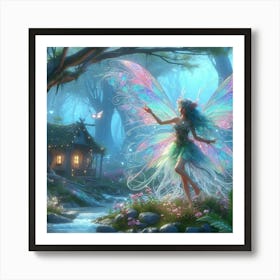 Fairy In The Forest 19 Art Print