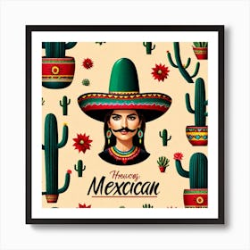 Mexican Woman 10 Art Print