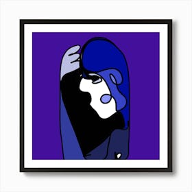Blue Mood Art Print