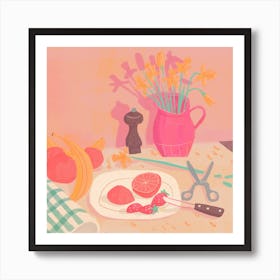 Still Life With Daffodils Art Print