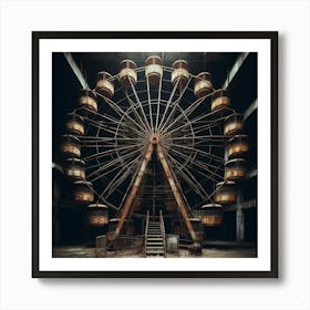 Abandoned Ferris Wheel 2 Art Print