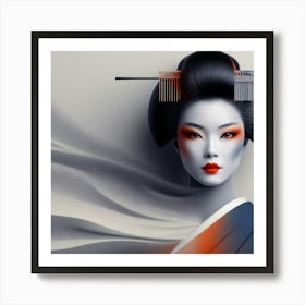 Japan Geisha Visual 71 Art Print